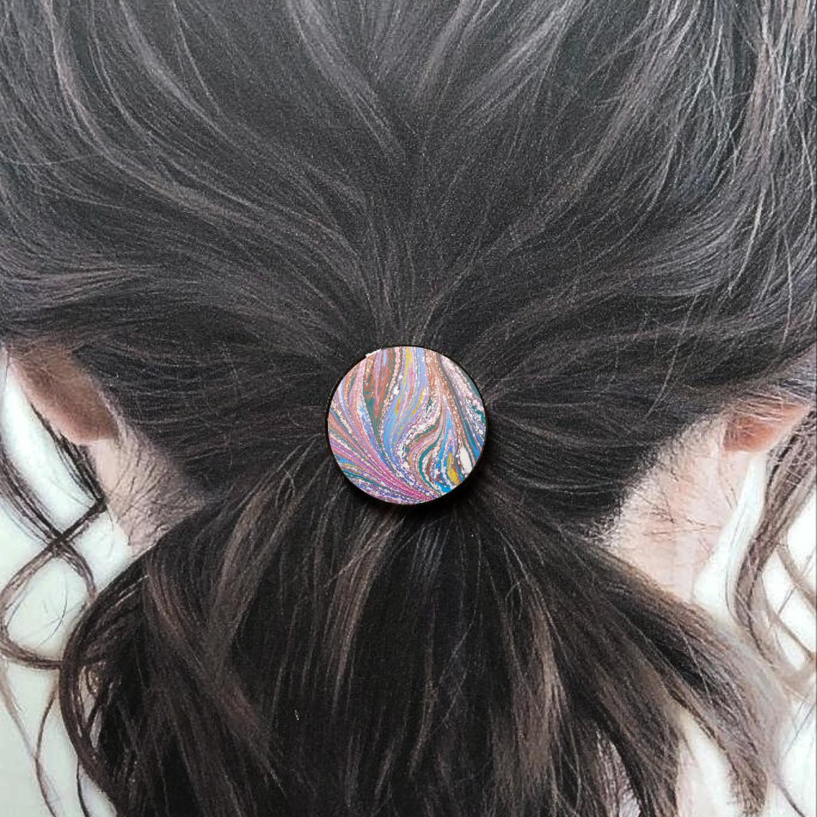 Bijou de cheveux - Marbre rose