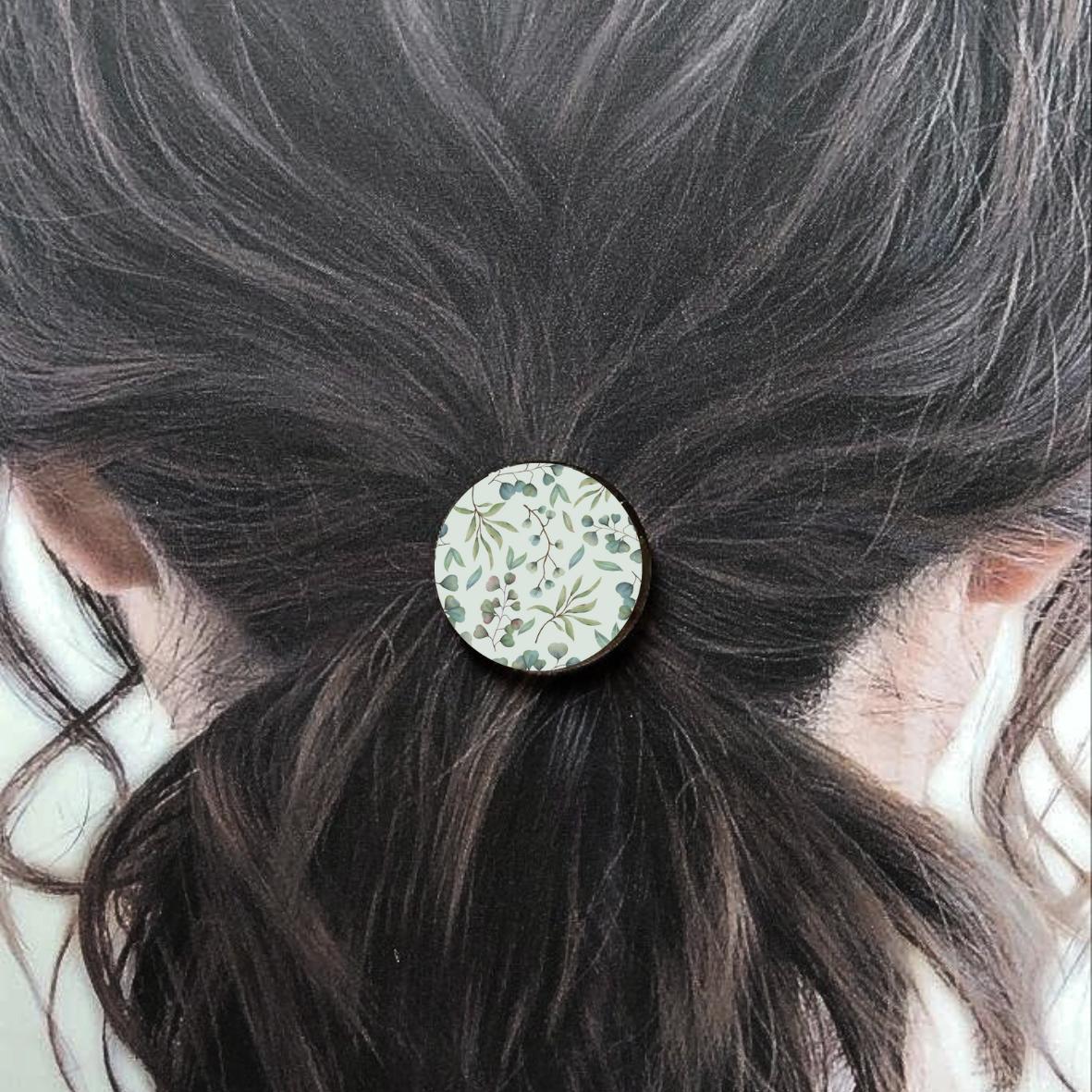 Bijou de cheveux - Feuilles vert
