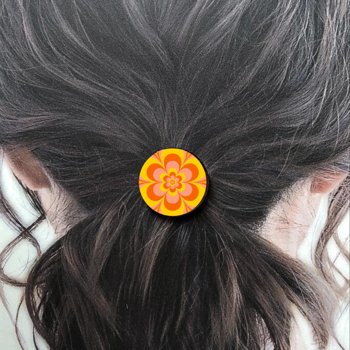 Bijou de cheveux - Fleur orange