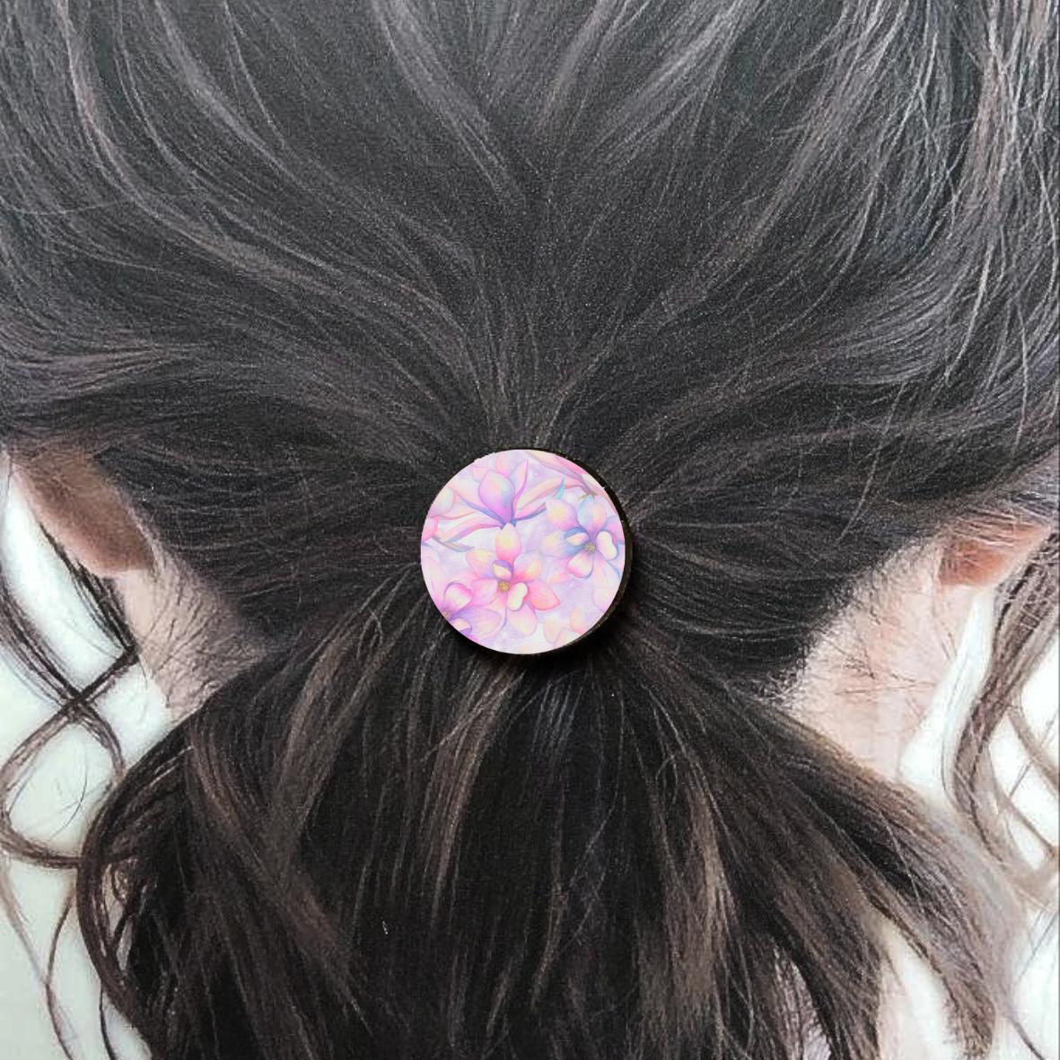 Bijou de cheveux - Fleurs rose
