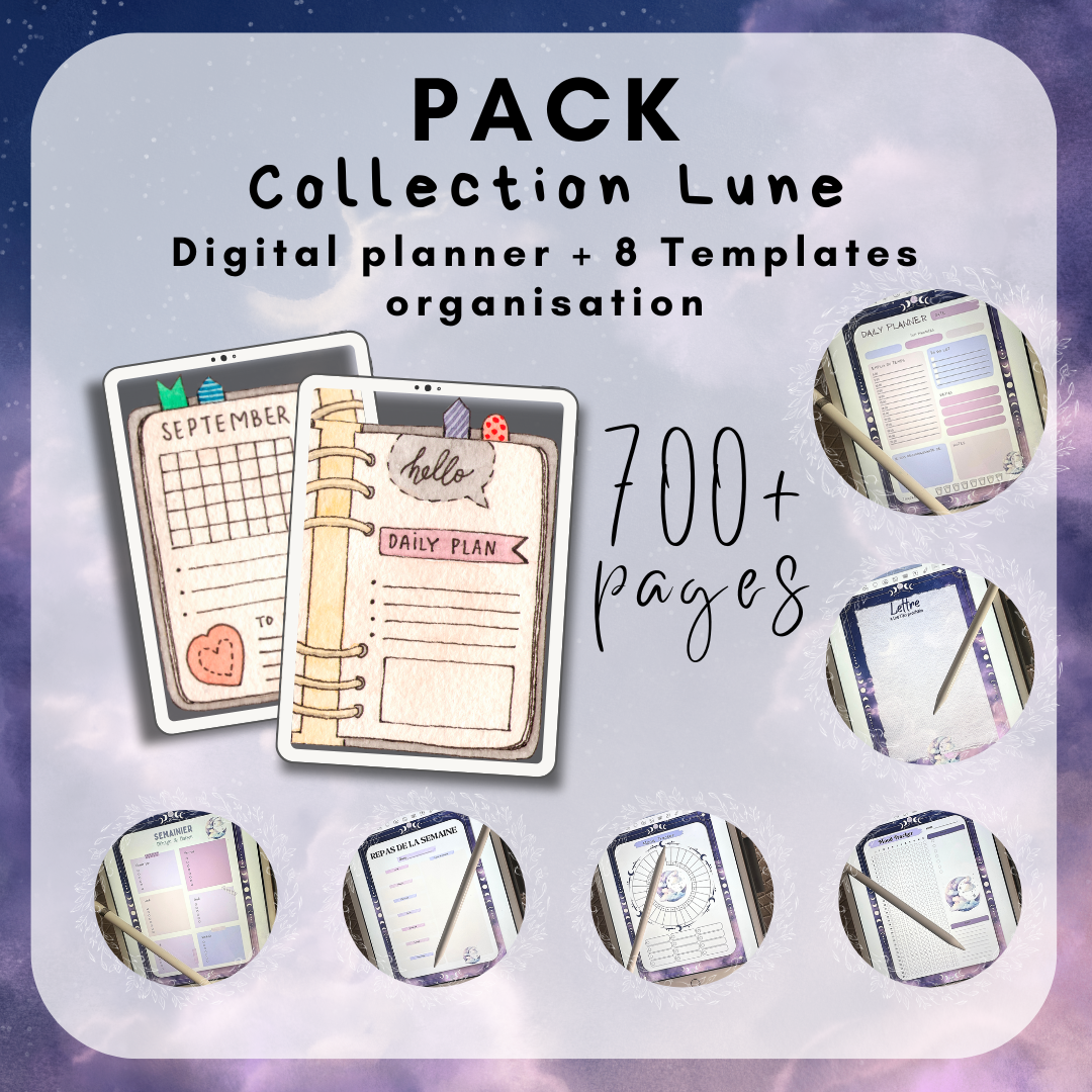 Lot Digital - Planner & Templates - Collection Lune