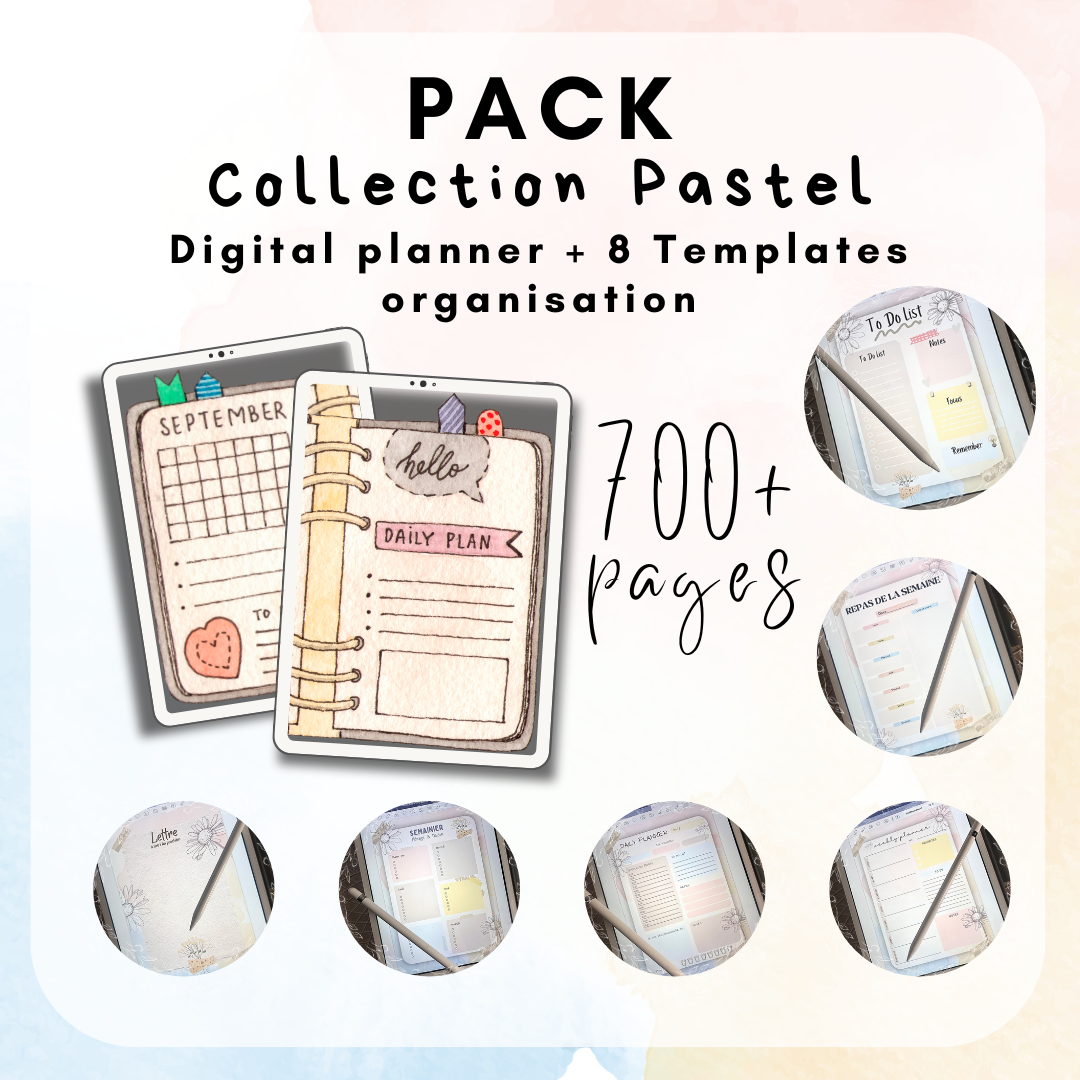 Lot Digital - Planner & Templates - Collection Pastel