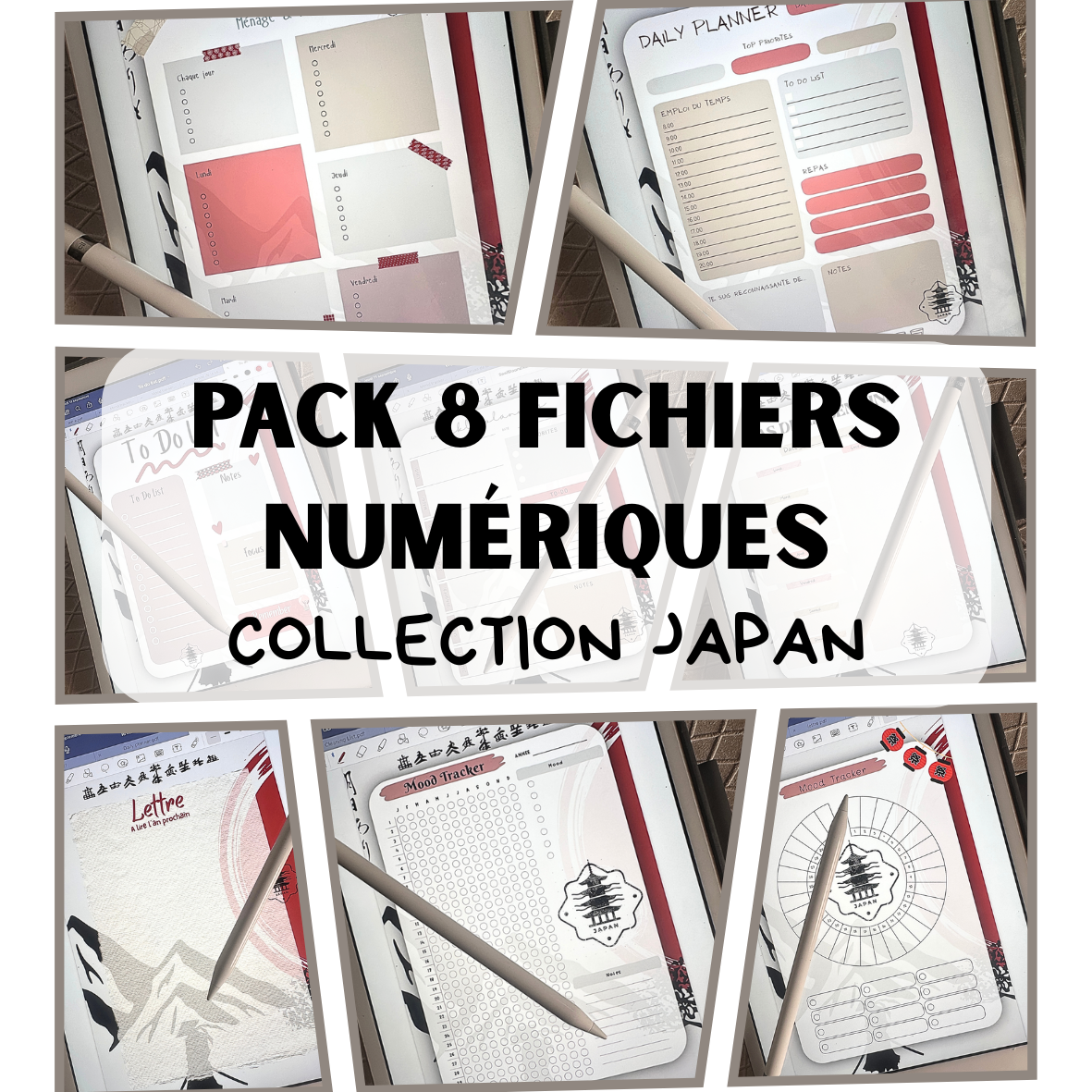 Lot Digital Organisateurs - Collection Japan