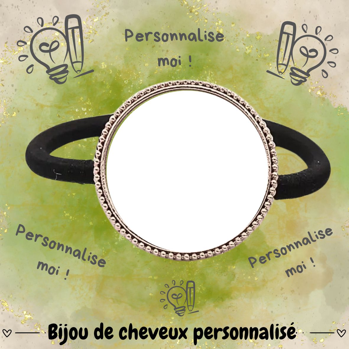 Bijou de cheveux personnalisé