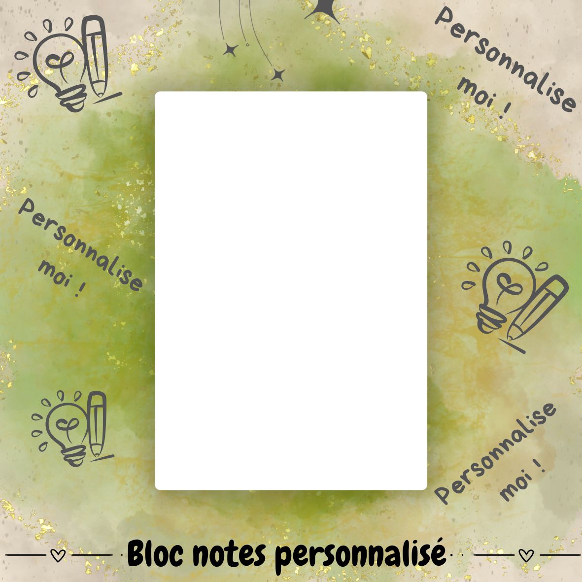 Bloc notes personnalisé